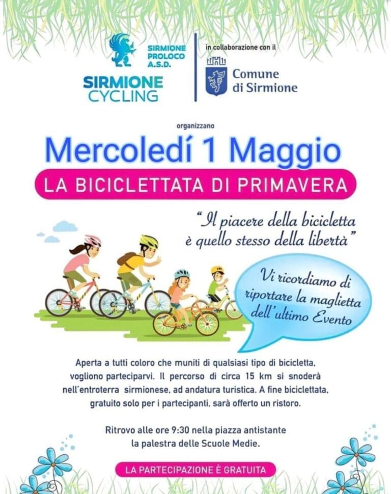 Spring bike ride in Sirmione