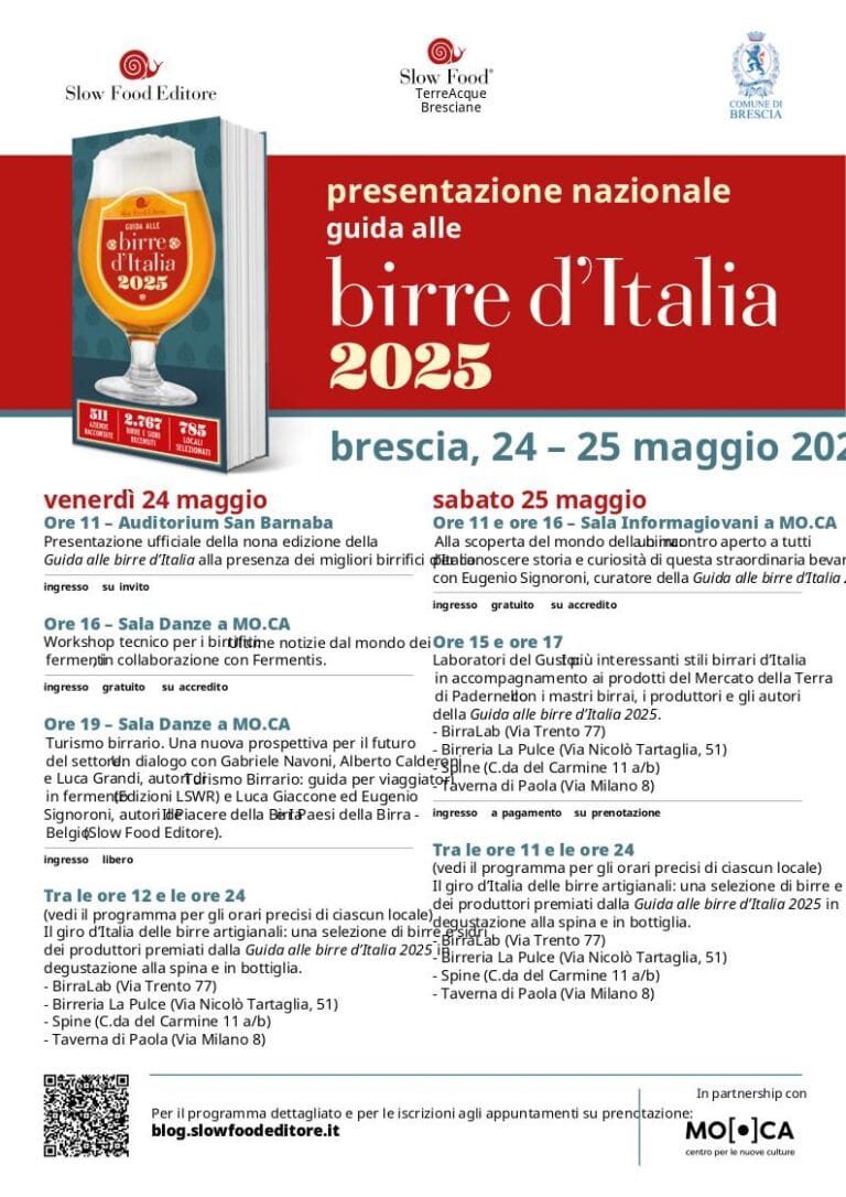 The journey of the Guide to Italian Beers 2025 starts from Brescia