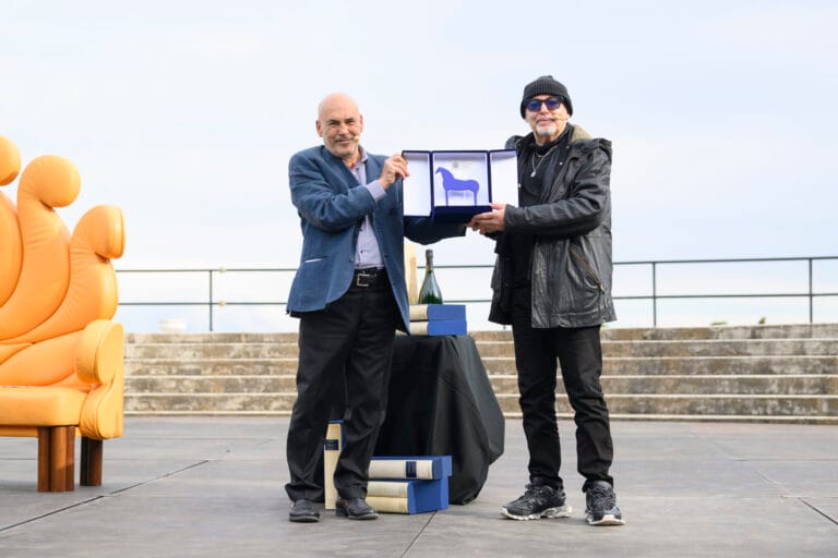 Sold out at the Vittoriale Amphitheater for the award ceremony honoring Vasco Rossi