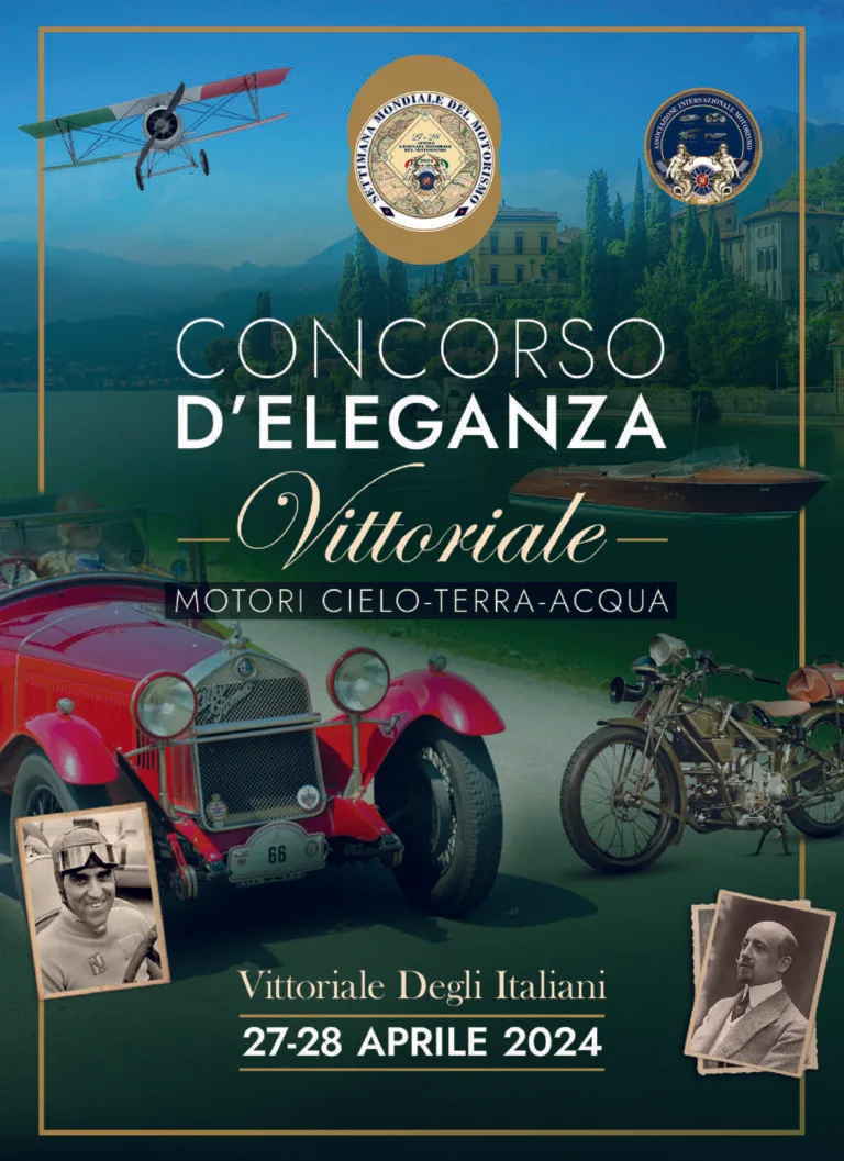 Concorso d’Eleganza at the Vittoriale: vintage cars and motorcycles on display on April 27th and 28th, 2024, a unique event blending art and motors!
