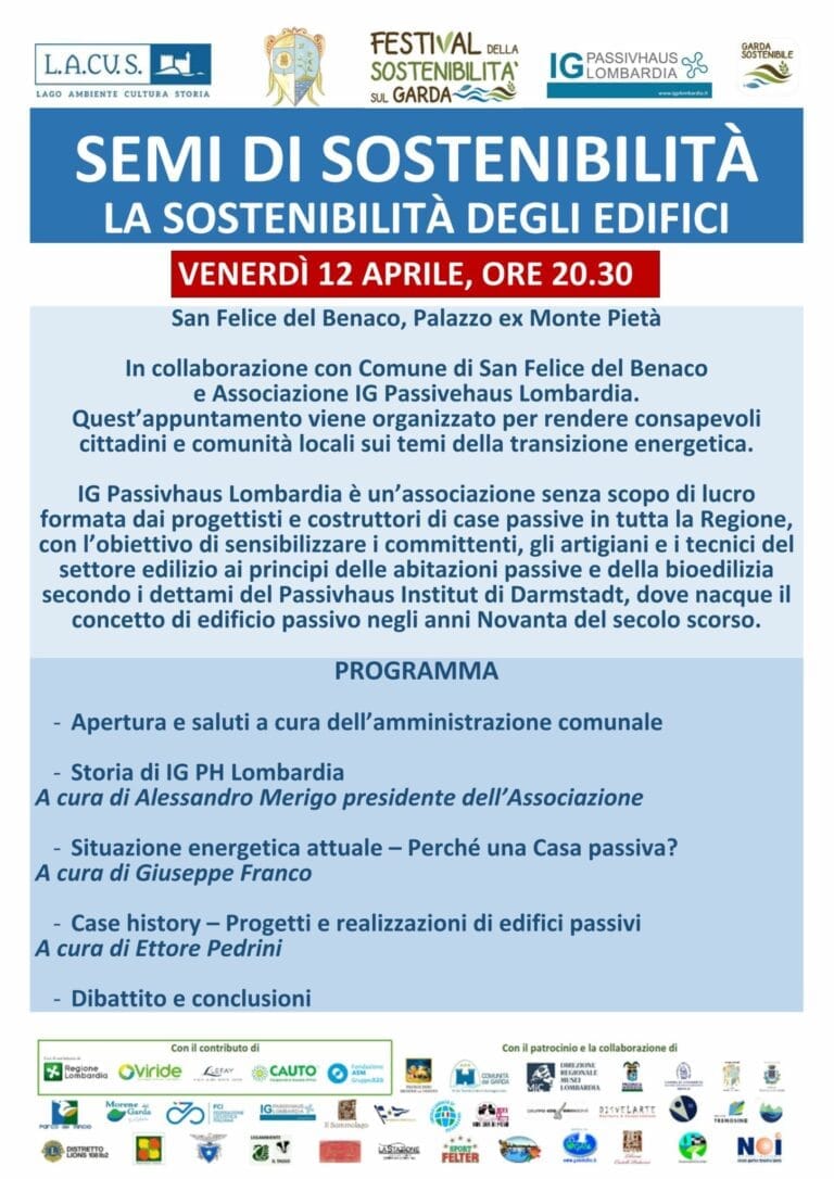Seeds of Sustainability: Awareness Event on Energy Transition in San Felice del Benaco
