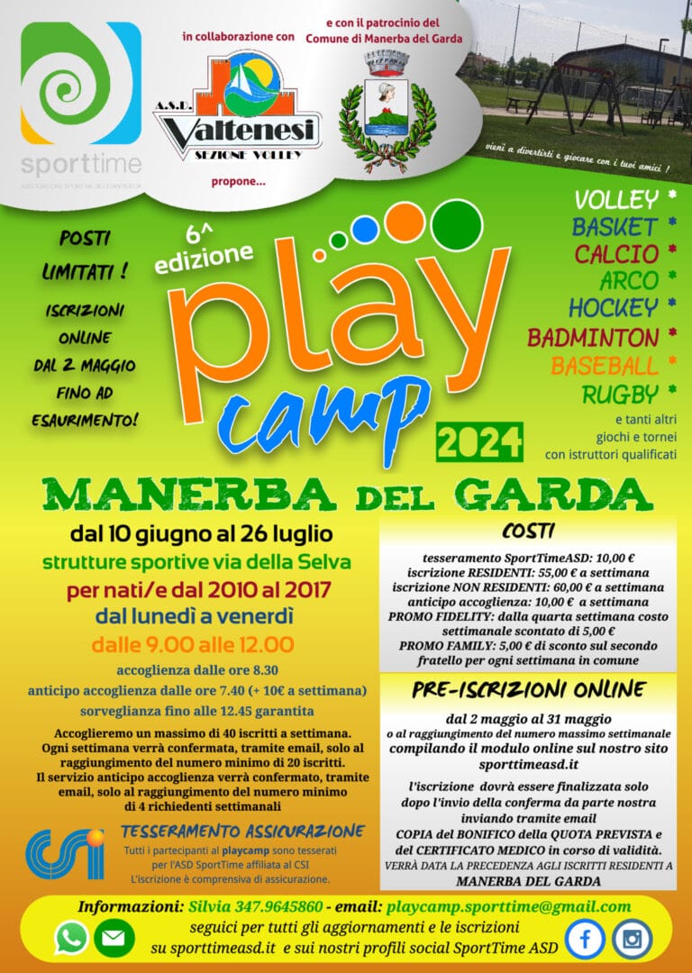 Camp 2024: Summer of Sports and Fun for Kids in Manerba del Garda