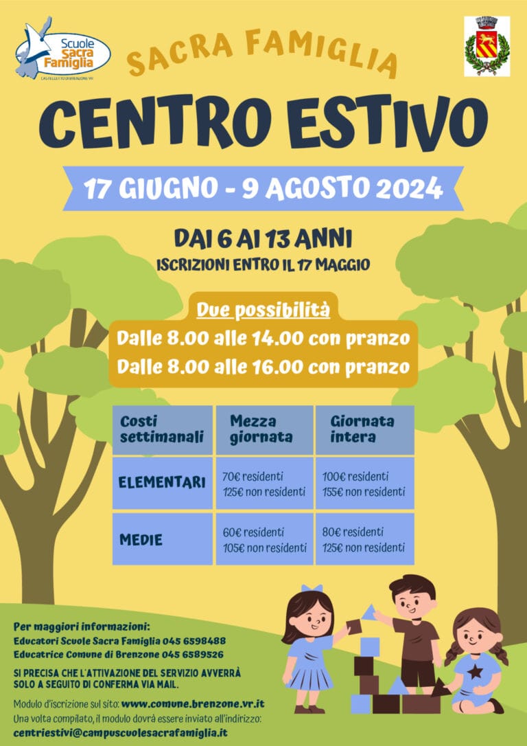 Open registrations for the Summer Camp in Brenzone for ages 9 to 13