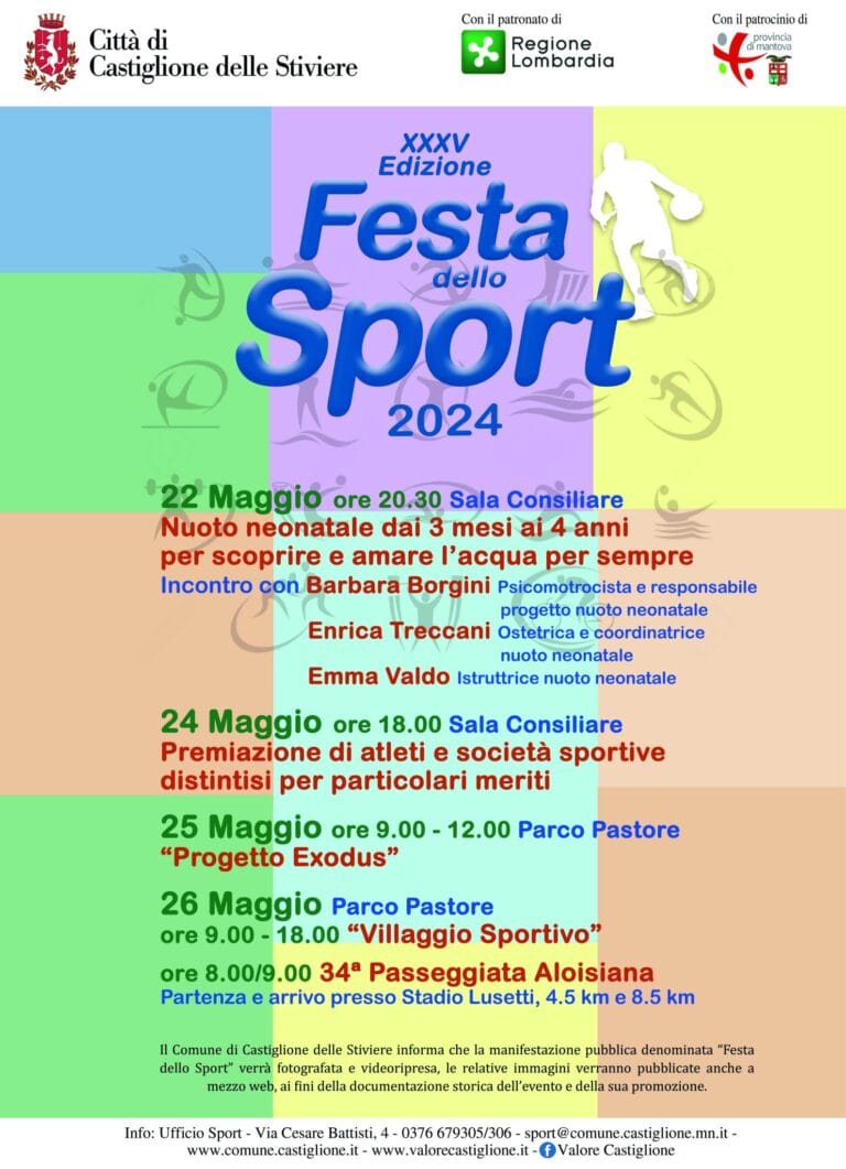 Sports Festival 2024 in Castiglione: May 22-26