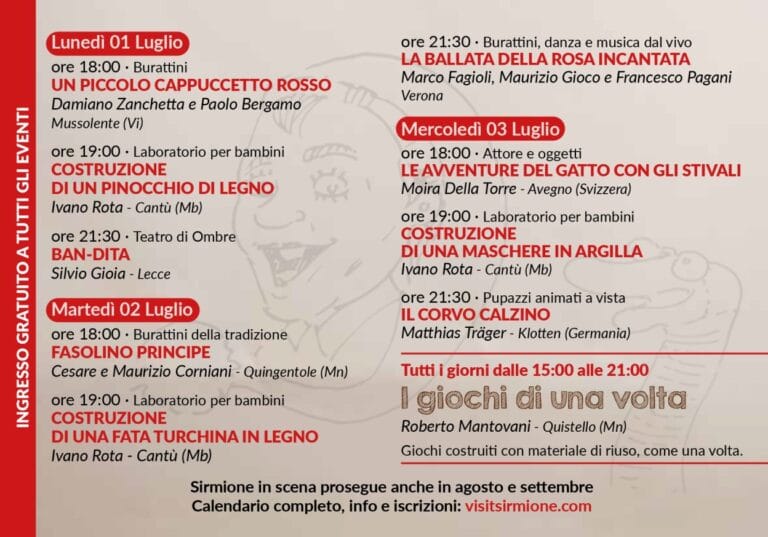 Sirmione in Scena: Puppet Theater Festival Celebrates 25th Anniversary