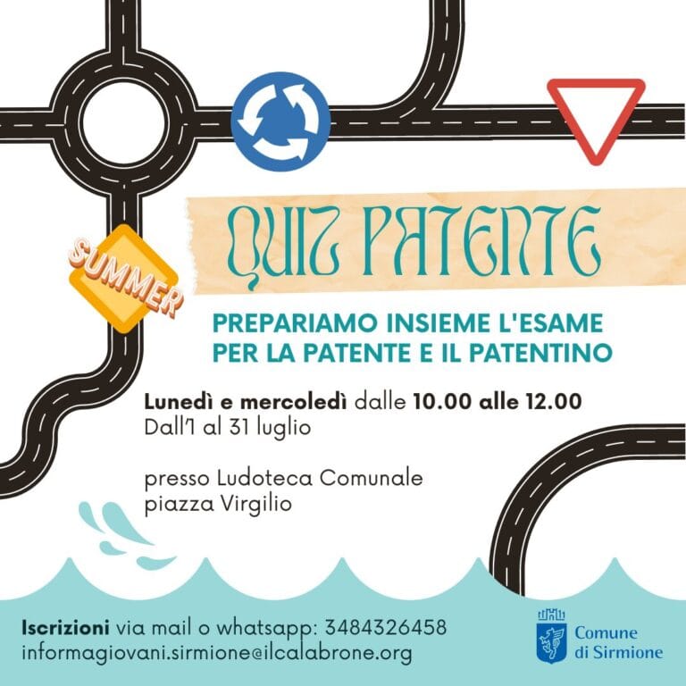 Driving license exam preparation: quizzes and support in Sirmione