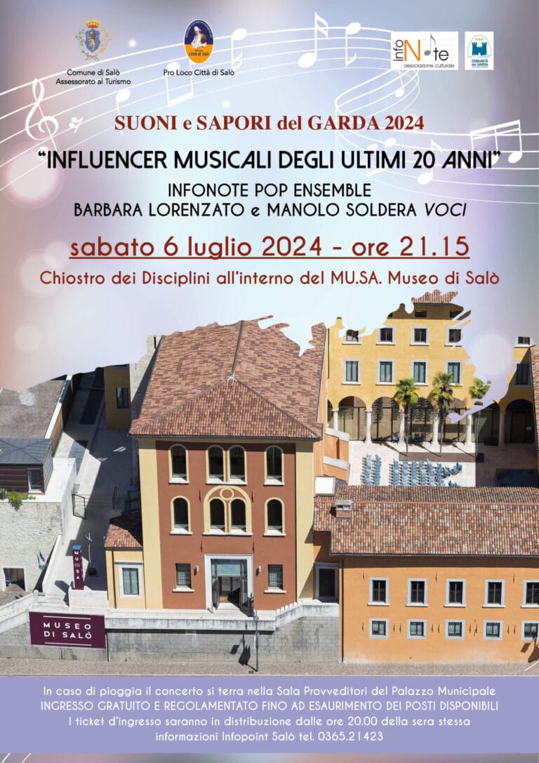 Influencers in Music: Concert at the Salò Museum with the Infonote Pop Ensemble