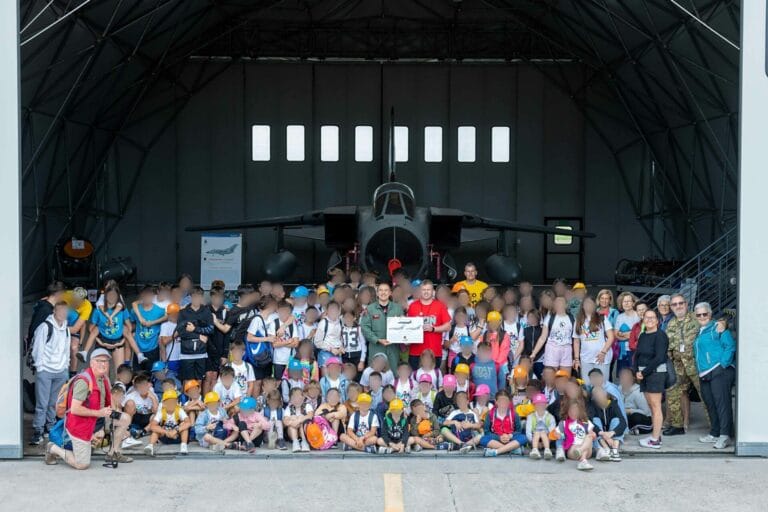 Children from the ‘Blessed Alberto’ Oratory visit the 6th Wing