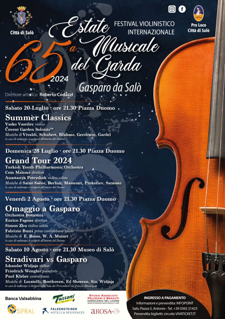 Garda Musical Summer – 65th Edition: International Festival in Salò