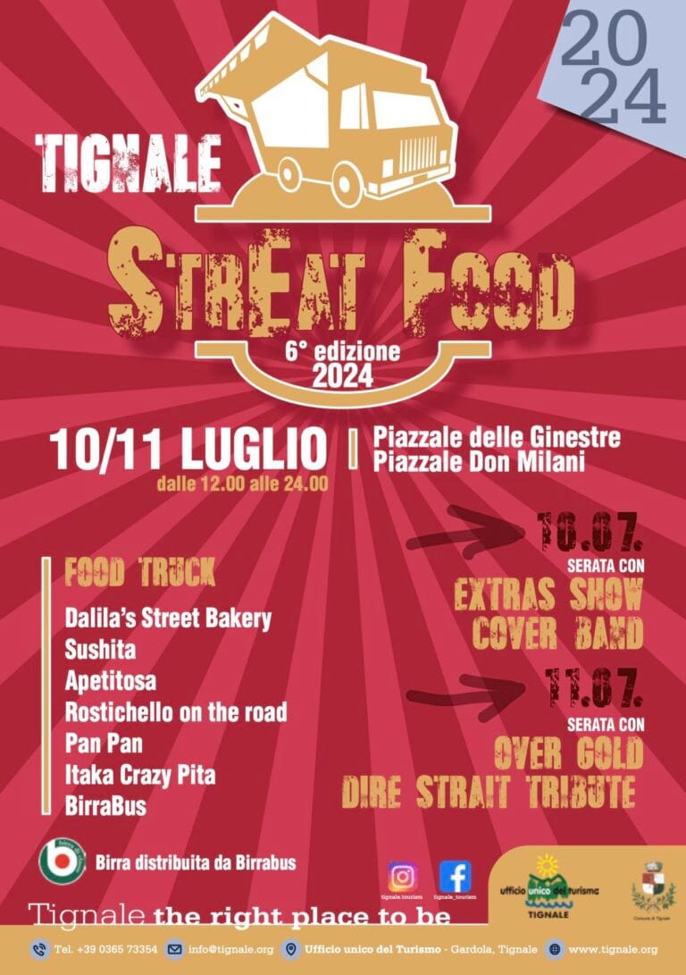 Street Food 2024 in Tignale, July 10-11