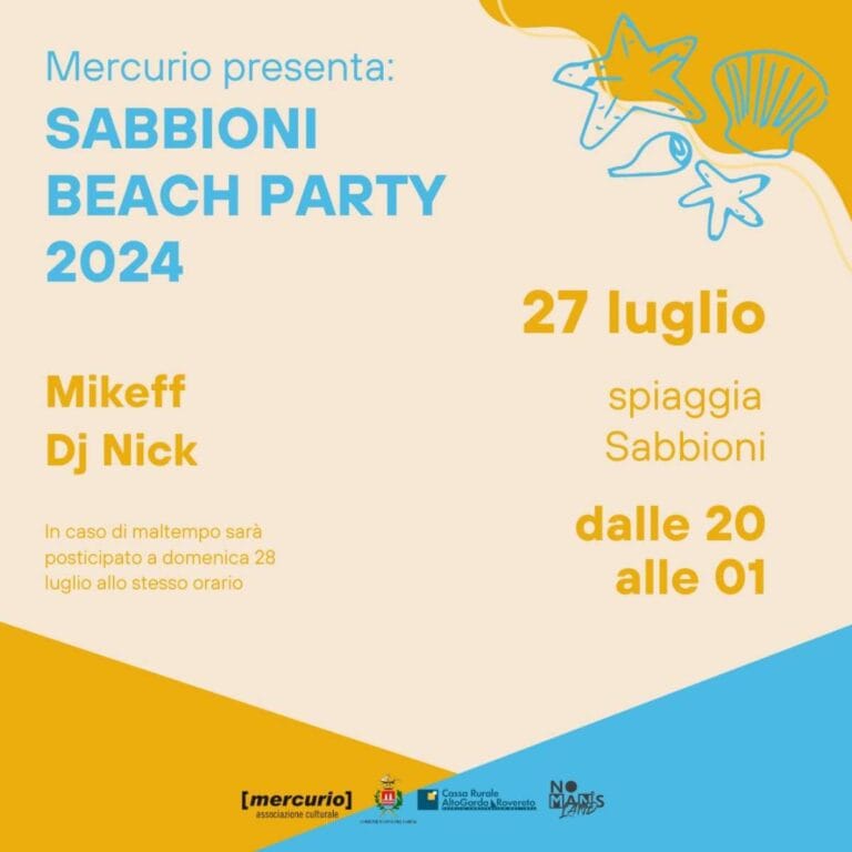 Sabbioni Beach Party: fun and music in Riva del Garda