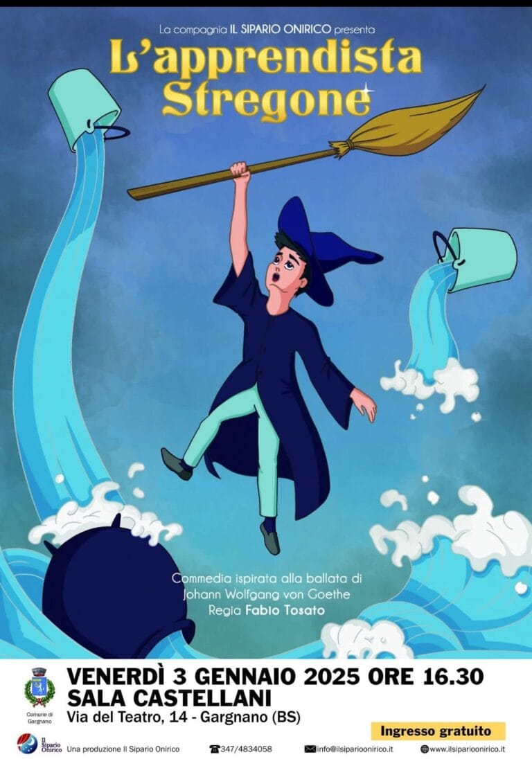 The Sorcerer’s Apprentice on stage in Gargnano