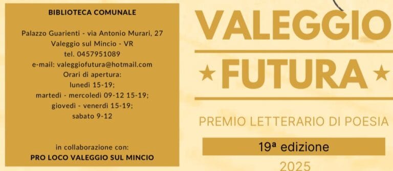 The “Valeggio Futura” Poetry Competition Returns for Literary Talents