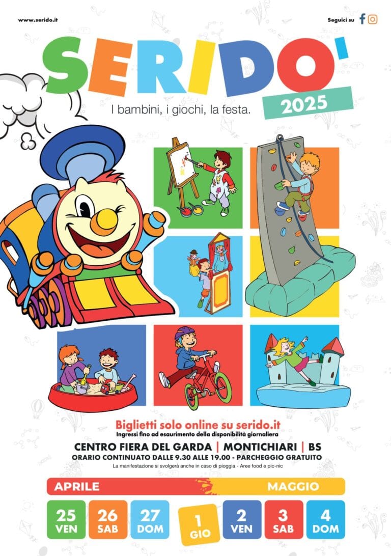 Seridò 2025 in Montichiari: news and dates of the children’s festival at the Centro Fiera del Garda