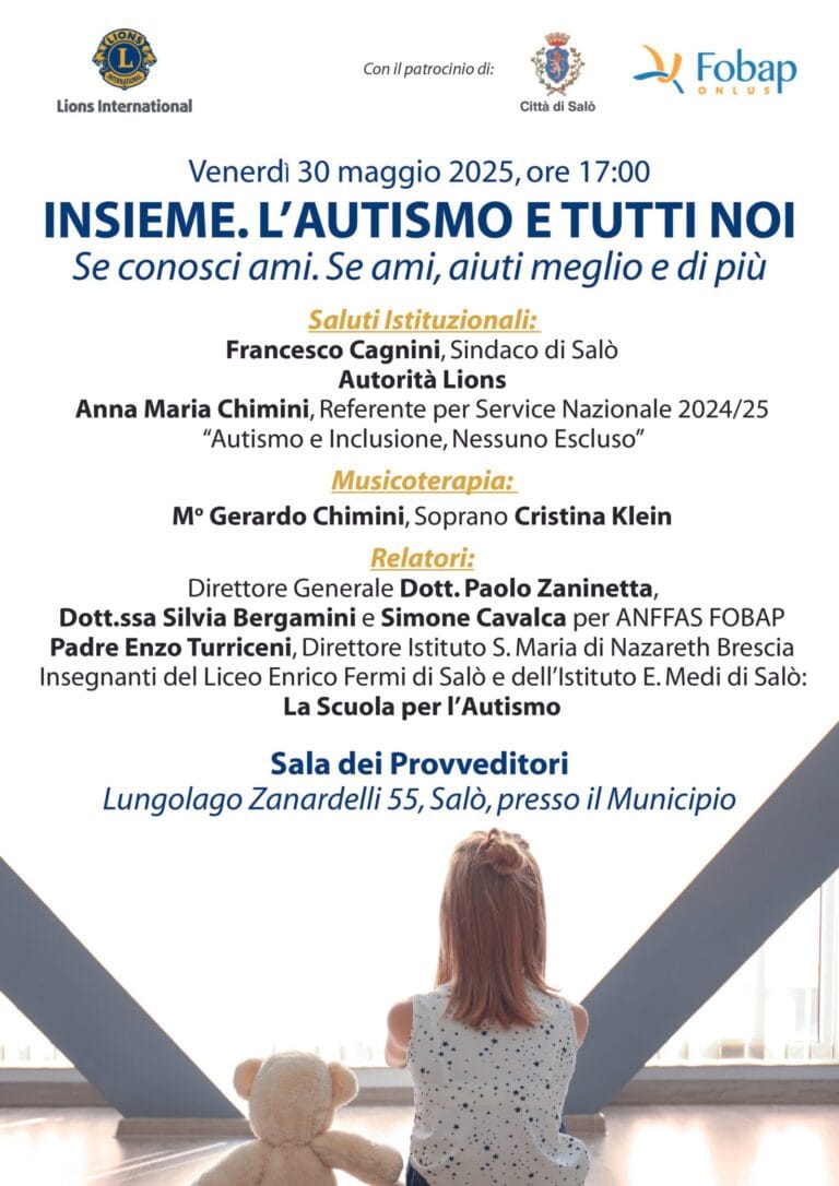 Autism Event in Salò: Lions Promote Meeting and Reflection