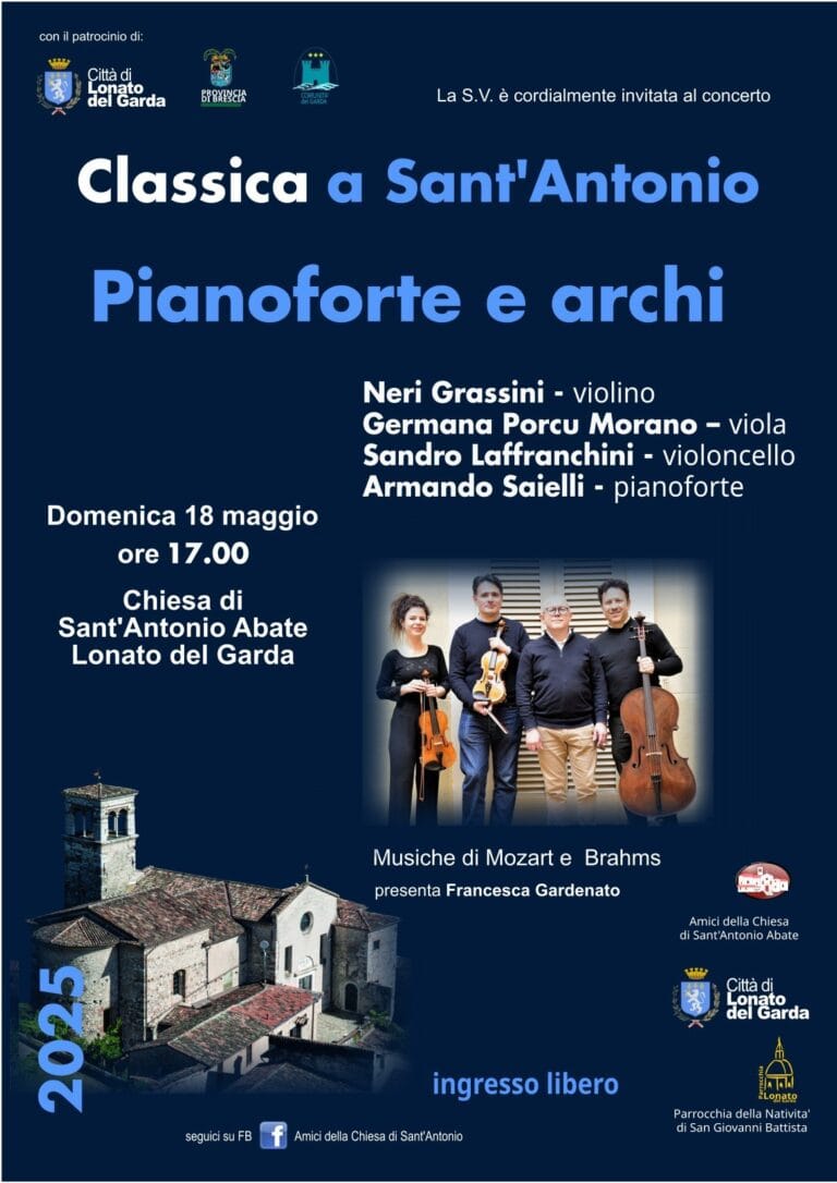 Lonato del Garda hosts a classical music concert with an exceptional quartet