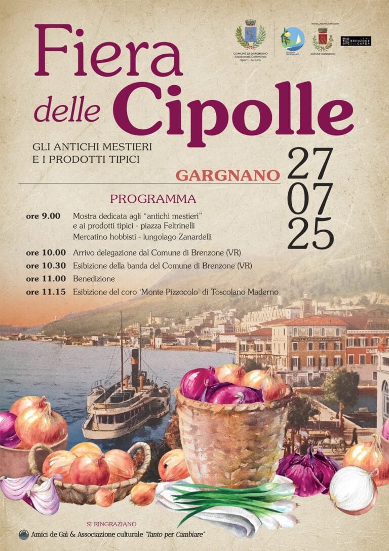 Gargnano, the Onion Fair: a dive into ancient crafts and typical products