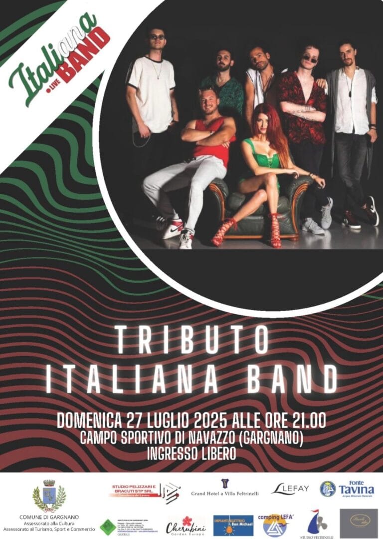 Live Music in Navazzo di Gargnano: Italian Tribute Band on July 27