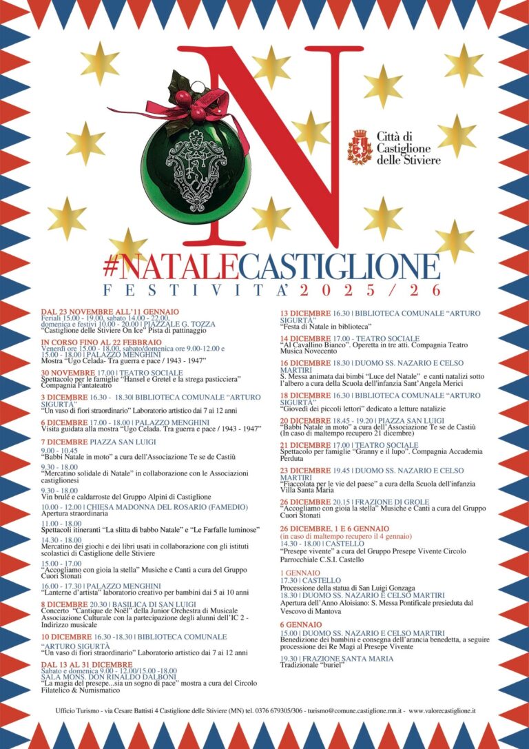Christmas 2025-2026 in Castiglione delle Stiviere: A Month of Events and Traditions
