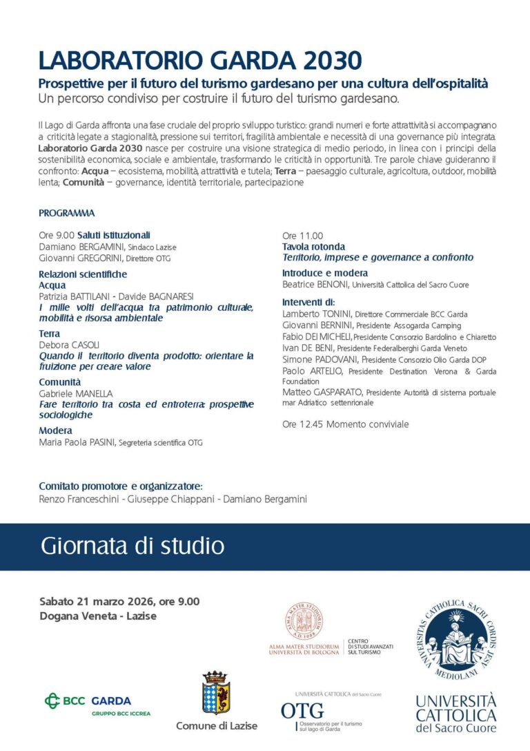 Garda 2030 Lab in Lazise Brings Experts and Authorities Together to Promote Sustainable Tourism