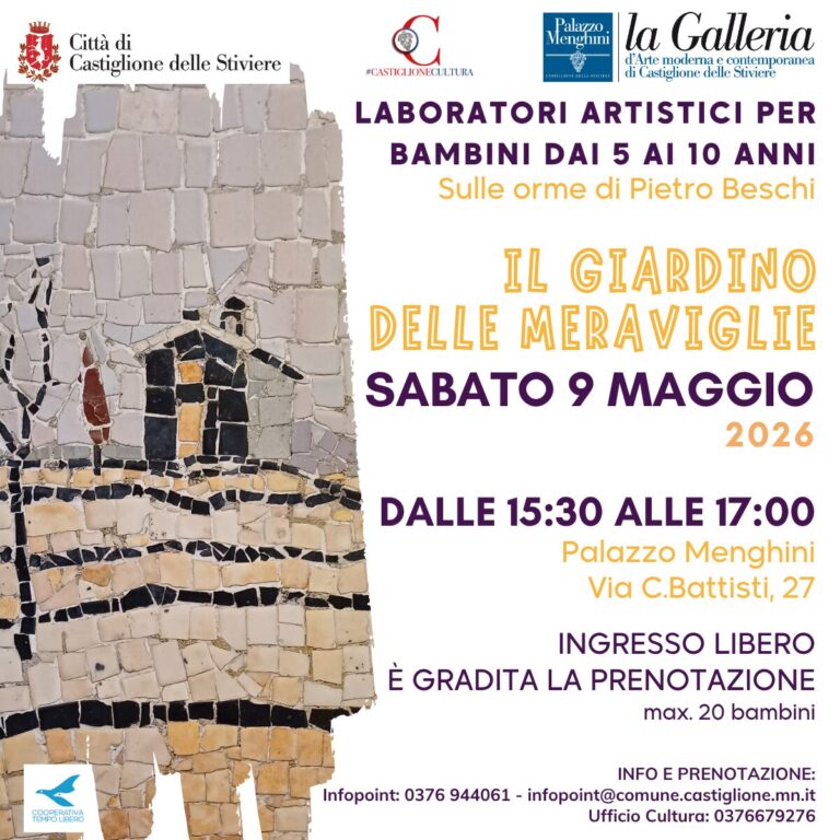 Castiglione Hosts Free Children's Workshops in May at Menghini Gallery