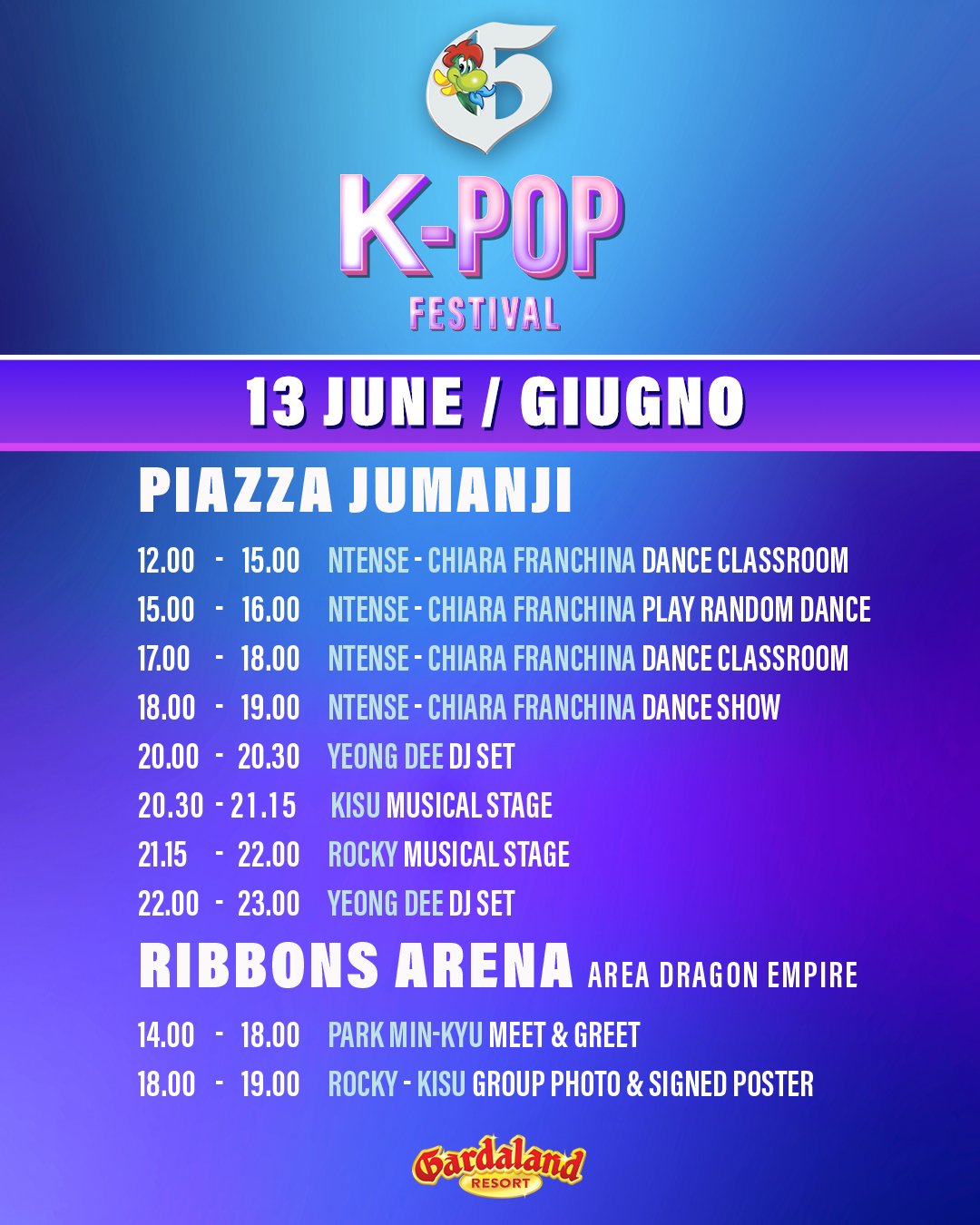 Gardaland Resort to Host Italy's First Gardaland K-Pop Festival on June 13–14