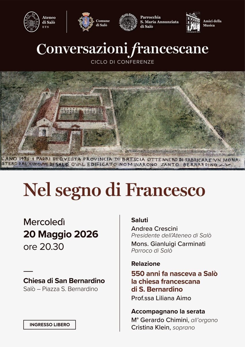 Salò Hosts Conference at San Bernardino to Mark 550th Anniversary of Franciscan Convent