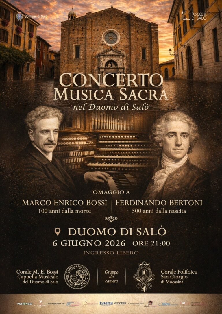 Sacred Music in Salò: Grand Concert Honors Marco Enrico Bossi and Ferdinando Bertoni