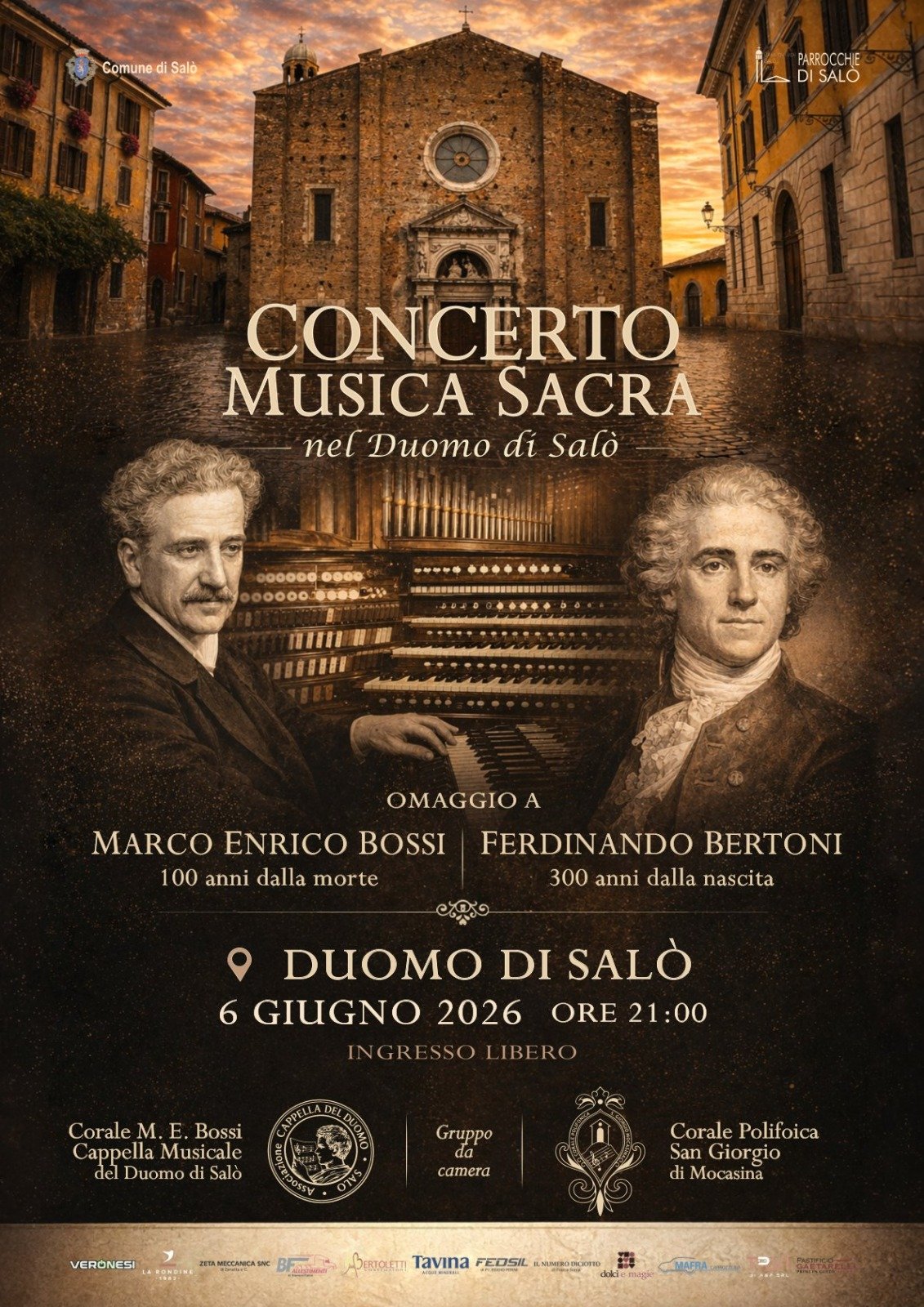 Sacred Music in Salò: Grand Concert Honors Marco Enrico Bossi and Ferdinando Bertoni