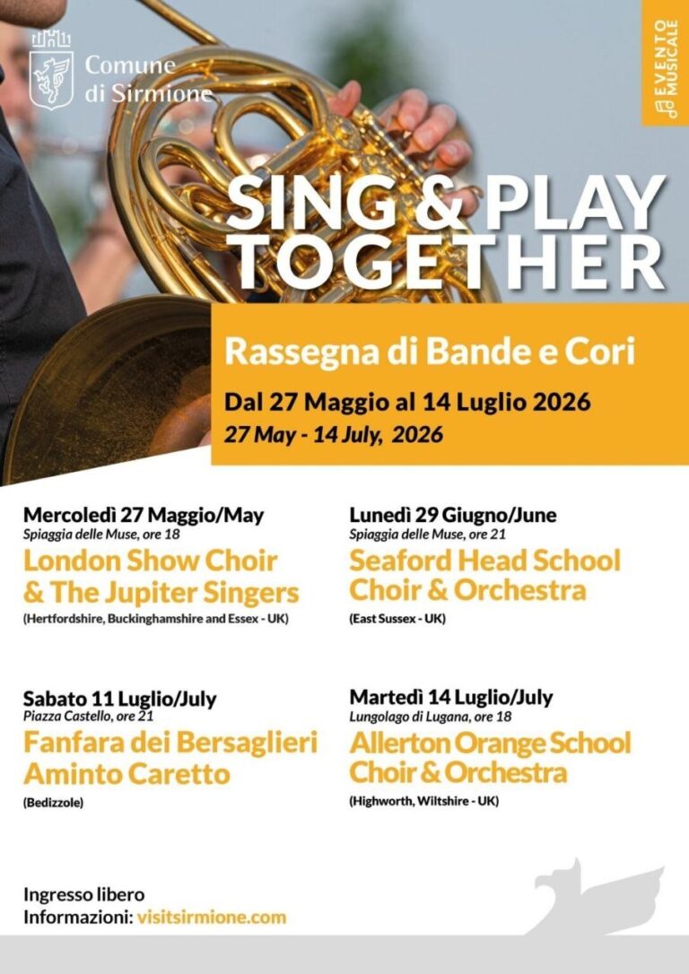 Sing & Play Together Brings Choirs and Bands to Sirmione From May Through July