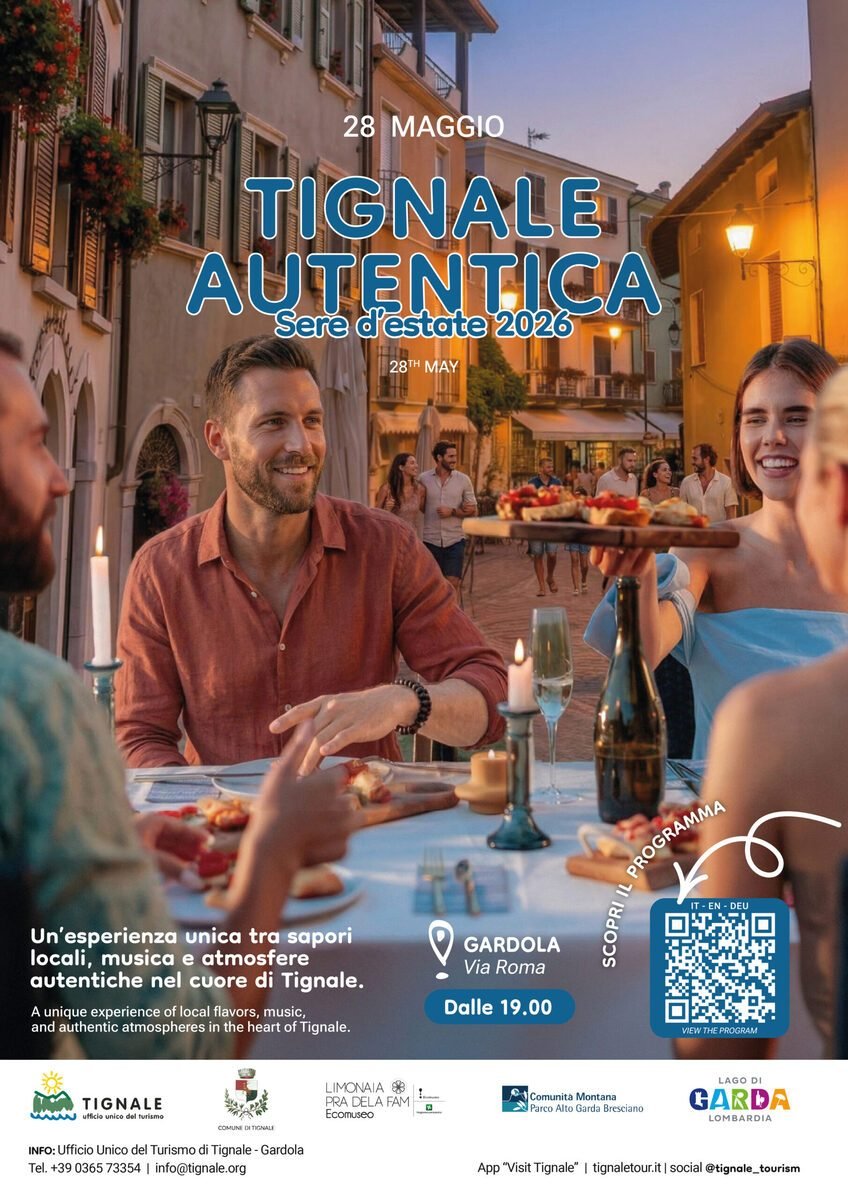 Tignale to Host 3 Free, Family‑Friendly Events May–June Featuring Food and Music
