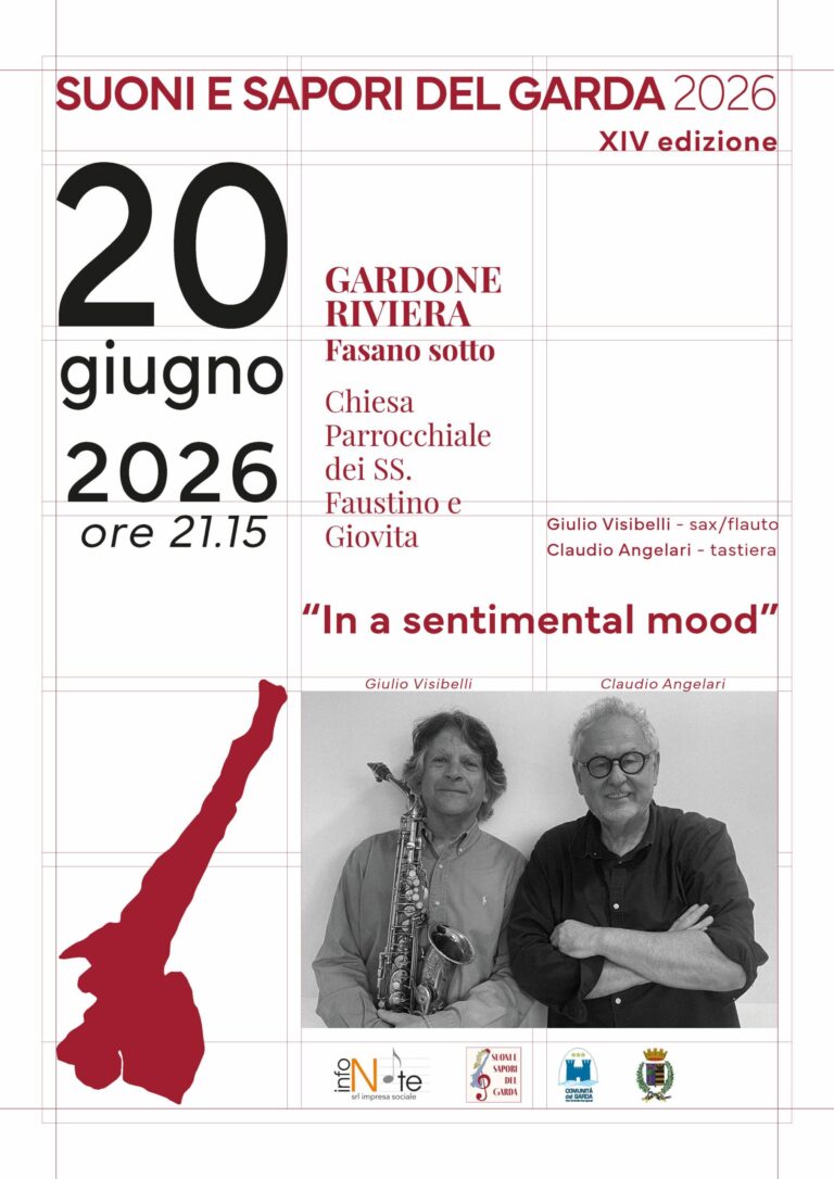 International Jazz in Gardone Riviera: Visibelli and Angeleri Set to Perform June 20