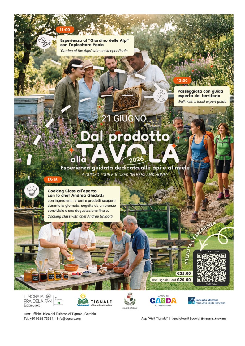 Tignale to Host Api & Miele Experience With Chef Andrea Ghidotti on June 21