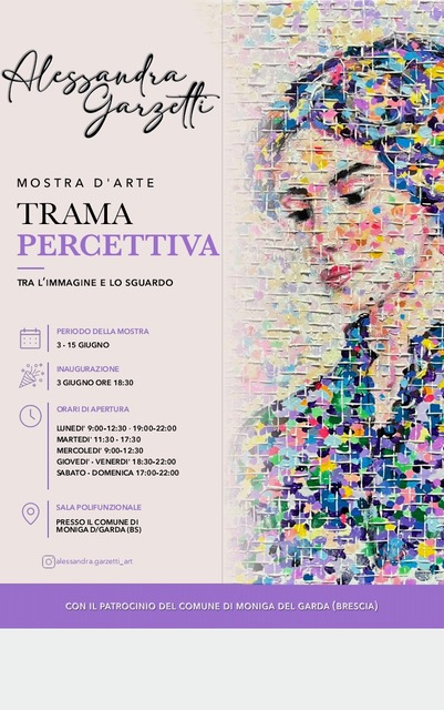 Alessandra Garzetti's Art Exhibition Opens in Moniga del Garda