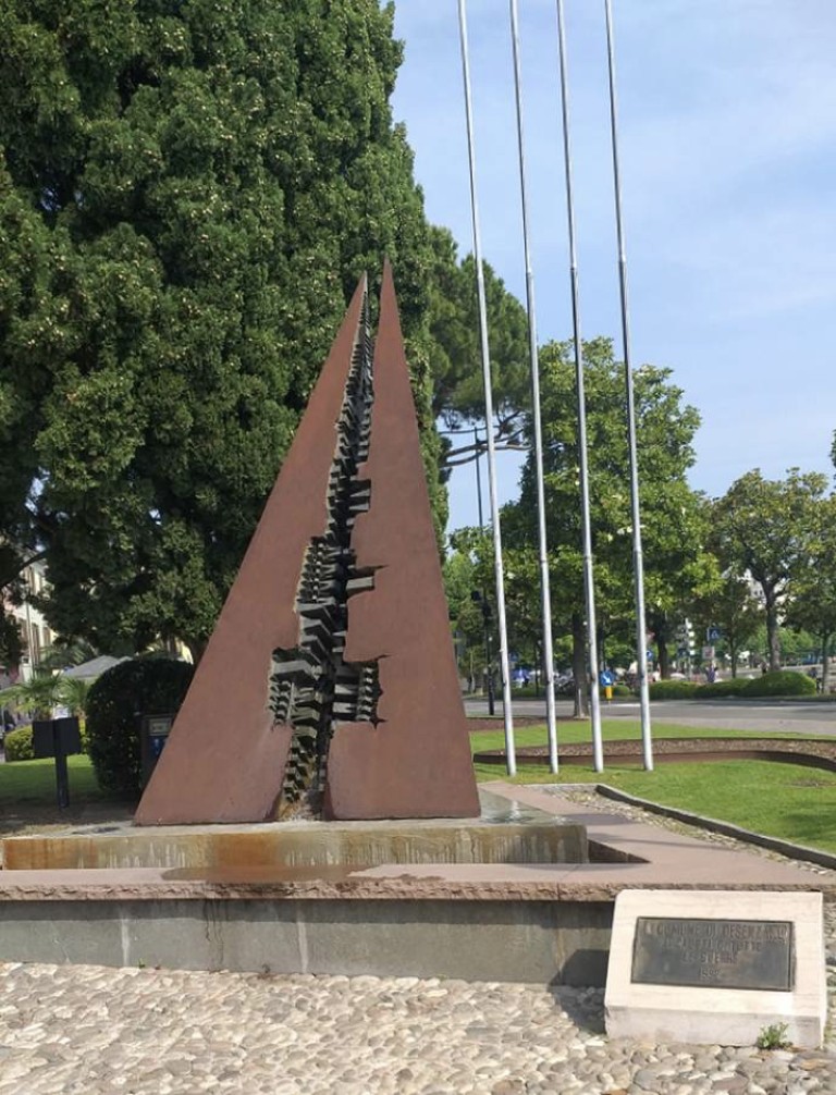 Arnaldo Pomodoro Monument Marked in Desenzano on Centenary of His Birth