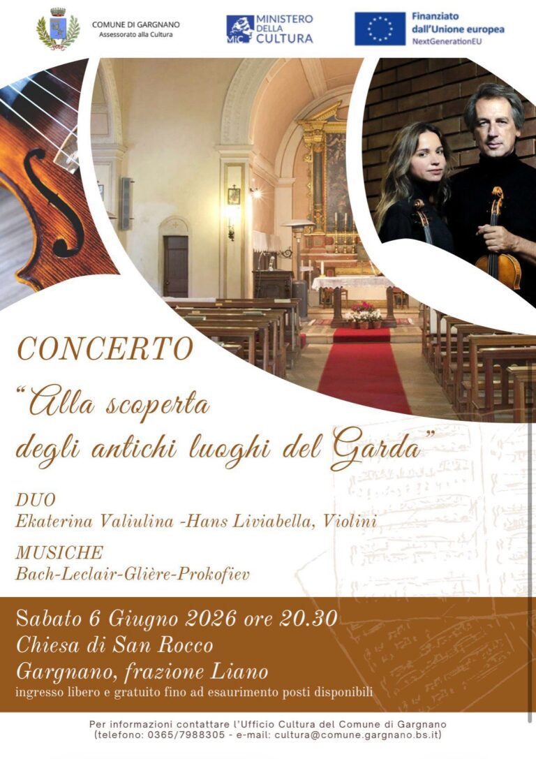 Violinists Valiulina and Liviabella to Perform in Gargnano on June 6, 2026