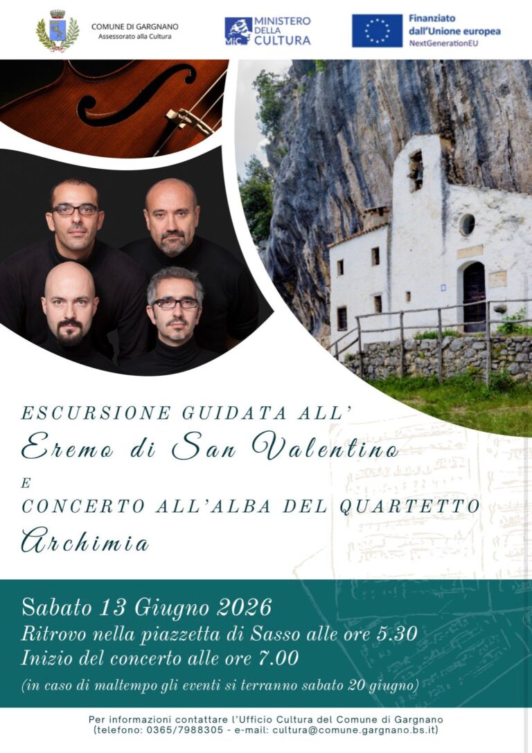 Gargnano to Host Sunrise Hike and Concert at Hermitage of Saint Valentine on June 13