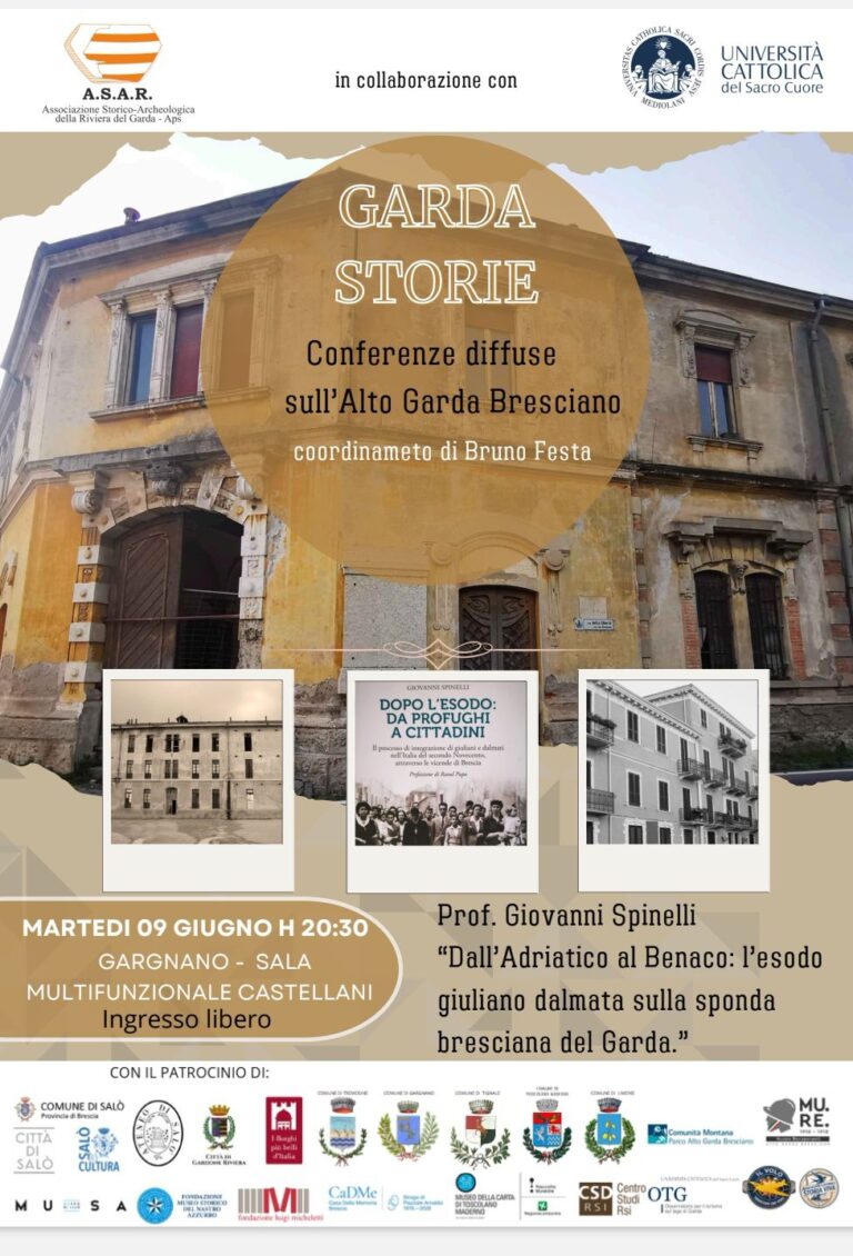 Gargnano to Host Conference on Istrian-Dalmatian Exodus Featuring Prof. Giovanni Spinelli