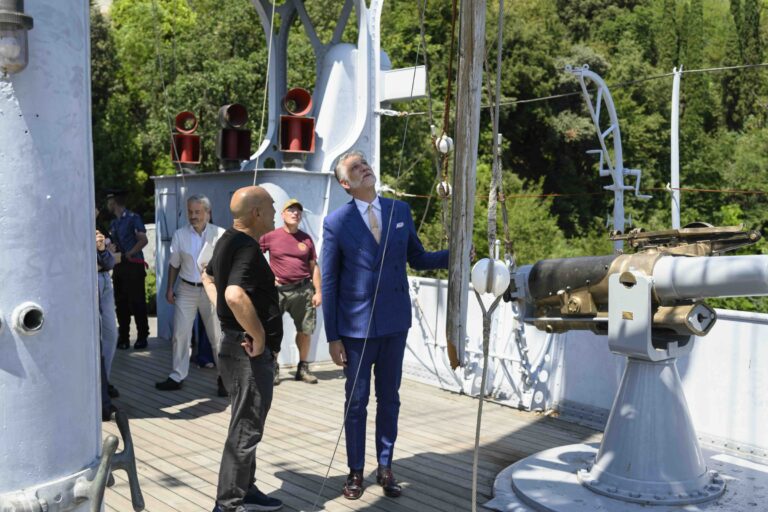 Giuli Visits Vittoriale After Storm, Inspects Damage