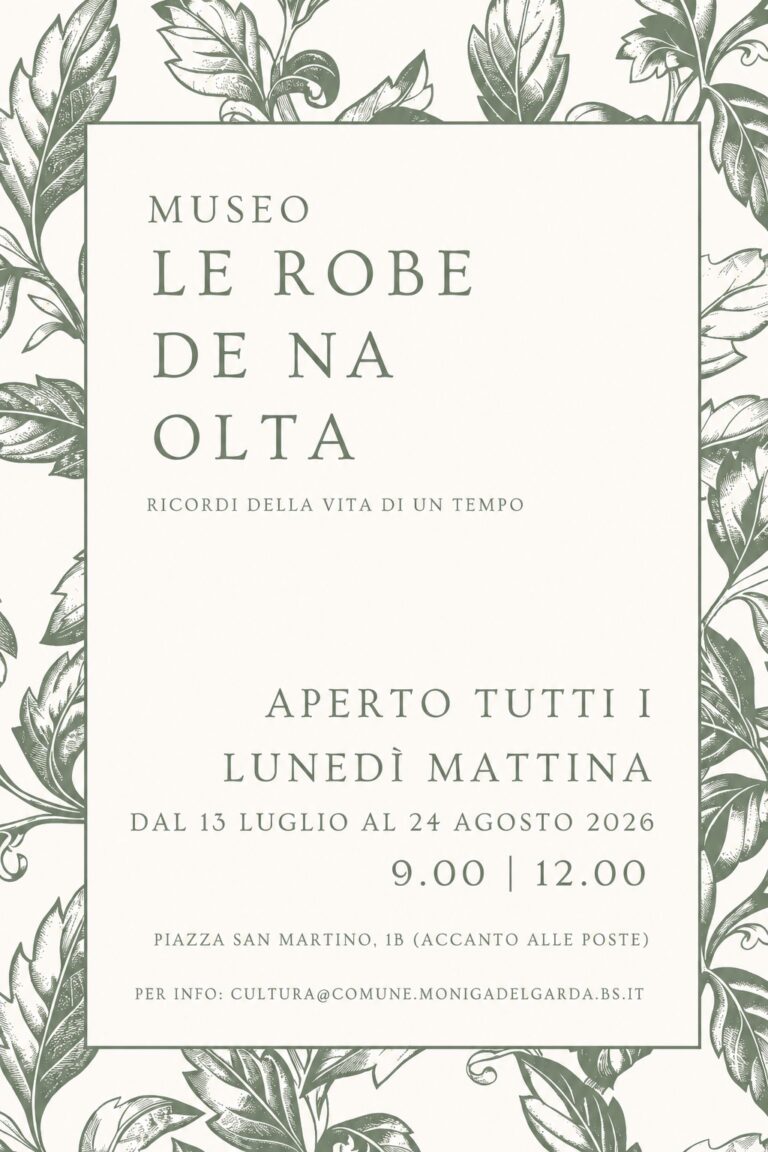 Le Robe de na Olta Museum Reopens in Moniga, Celebrating Rural Traditions