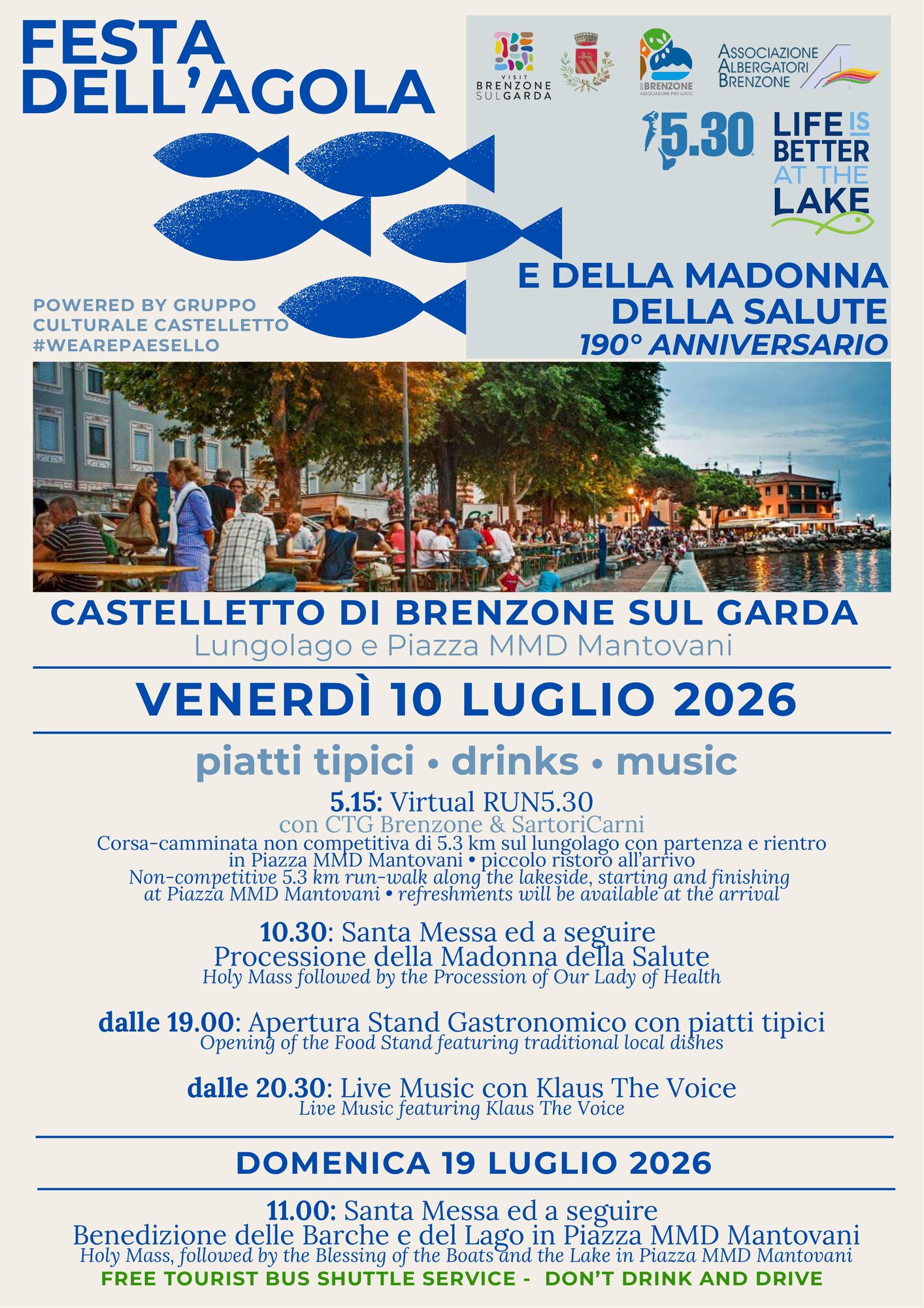 Brenzone Revives Festa dell’Agola and Antica Festa de l’Óndes de Luj