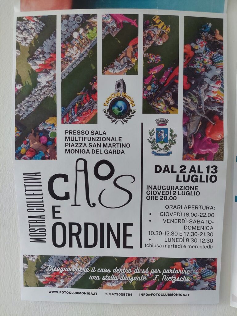 Fotoclub Inaugurates Caos e Ordine Photo Exhibition in Moniga del Garda
