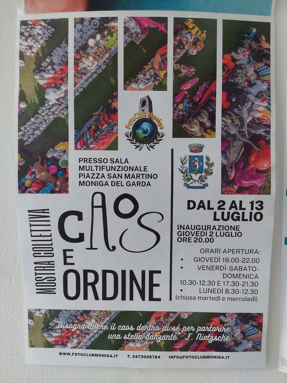 Fotoclub Inaugurates Caos e Ordine Photo Exhibition in Moniga del Garda
