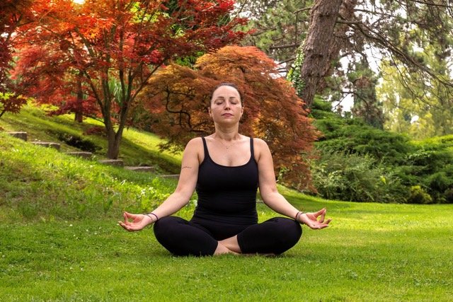 Yoga in the park