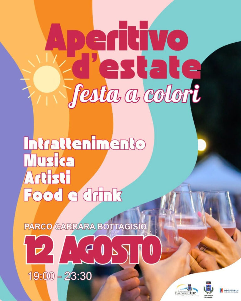 Summer Aperitivo Returns to Bardolino With Music, Shows and Flavors at Villa Carrara Bottagisio