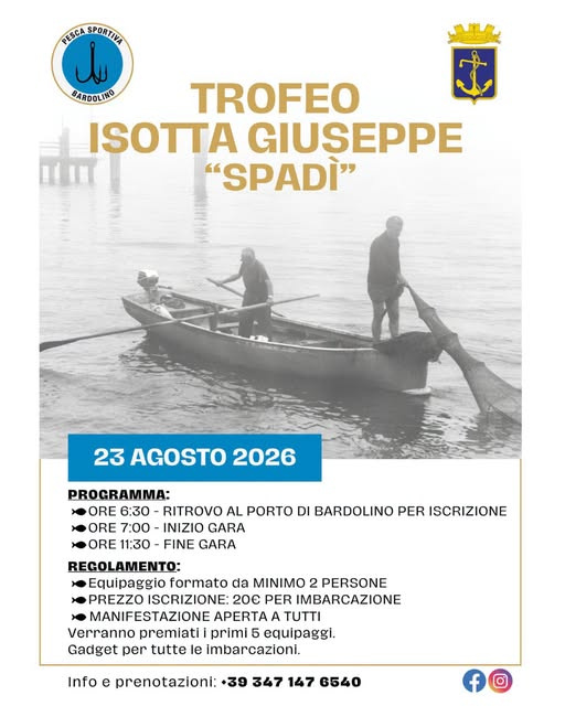 Bardolino to Host Isotta Giuseppe “Spadi” Trophy on August 23
