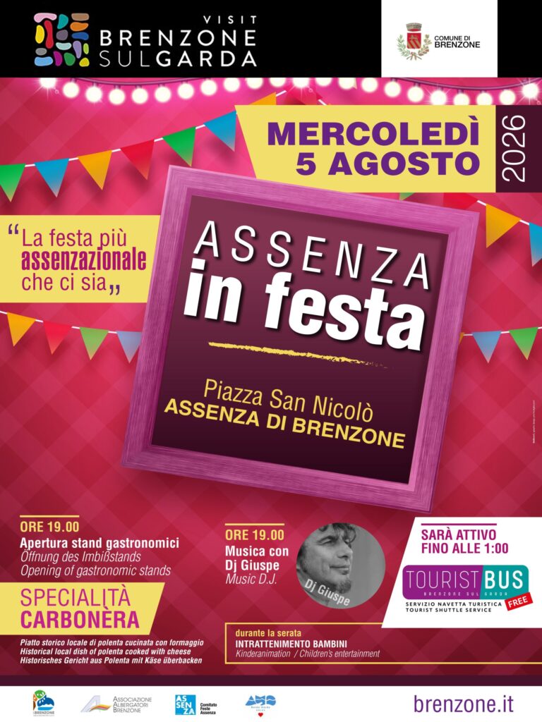 Assenza in Festa Returns to Brenzone With Food Stalls, Live Music and Free Shuttle Bus
