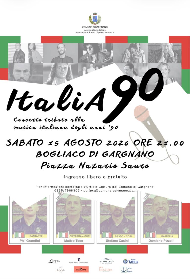 Italy’s 90s Music Tribute Concert Hits Bogliaco