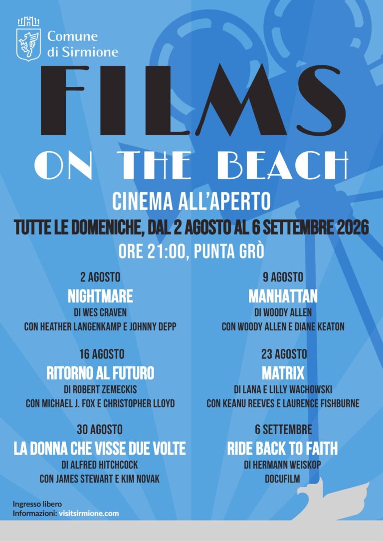 Films on the Beach: Punta Grò hosts six outdoor cinema nights this summer