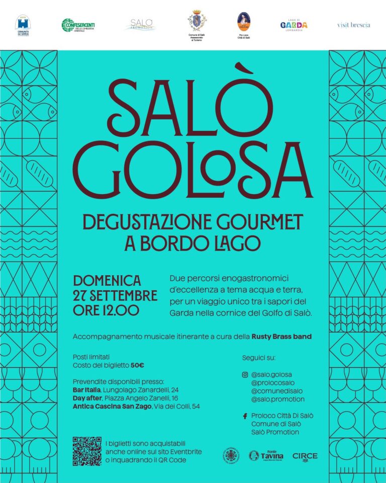 Garda’s Food Marathon Returns to Salò as Salò Golosa Kicks Off